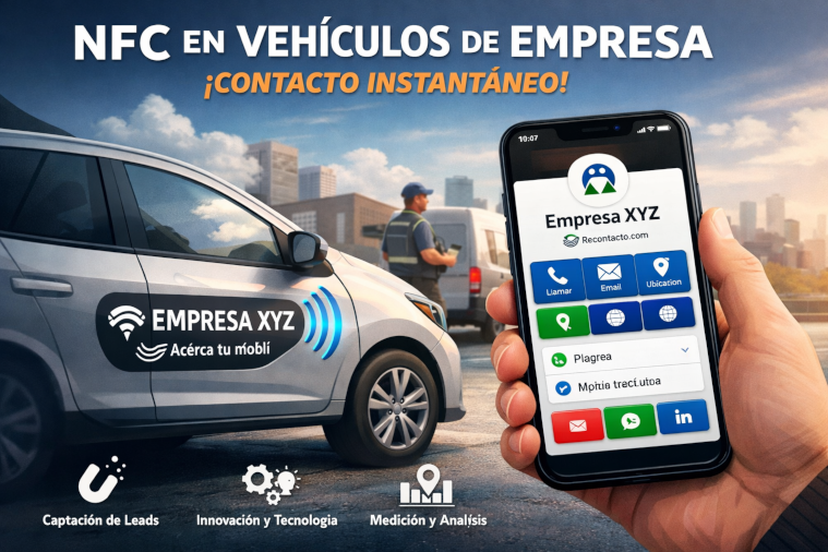 NFC en vehículos de empresa: convertir cada coche en un canal de captación de clientes